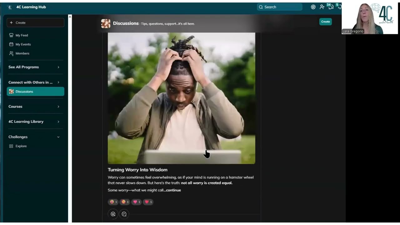 Inside the 4C Learning Hub: Your Guide to Mental Health Courses, Community & Growth