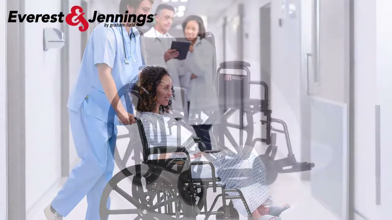 Everest & Jennings Traveler HD Wheelchair | Heavy-Duty Comfort, Durability & Mobility