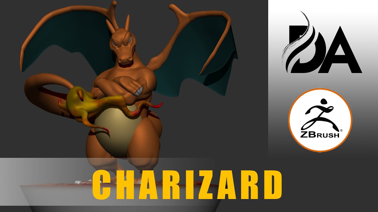 How to Make a CHARIZARD in ZBrush Tutorial