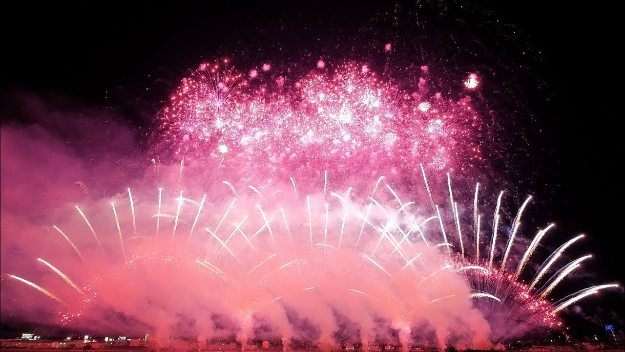 【4K60p】2017 会津花火「エンディング花火」紅屋青木煙火店