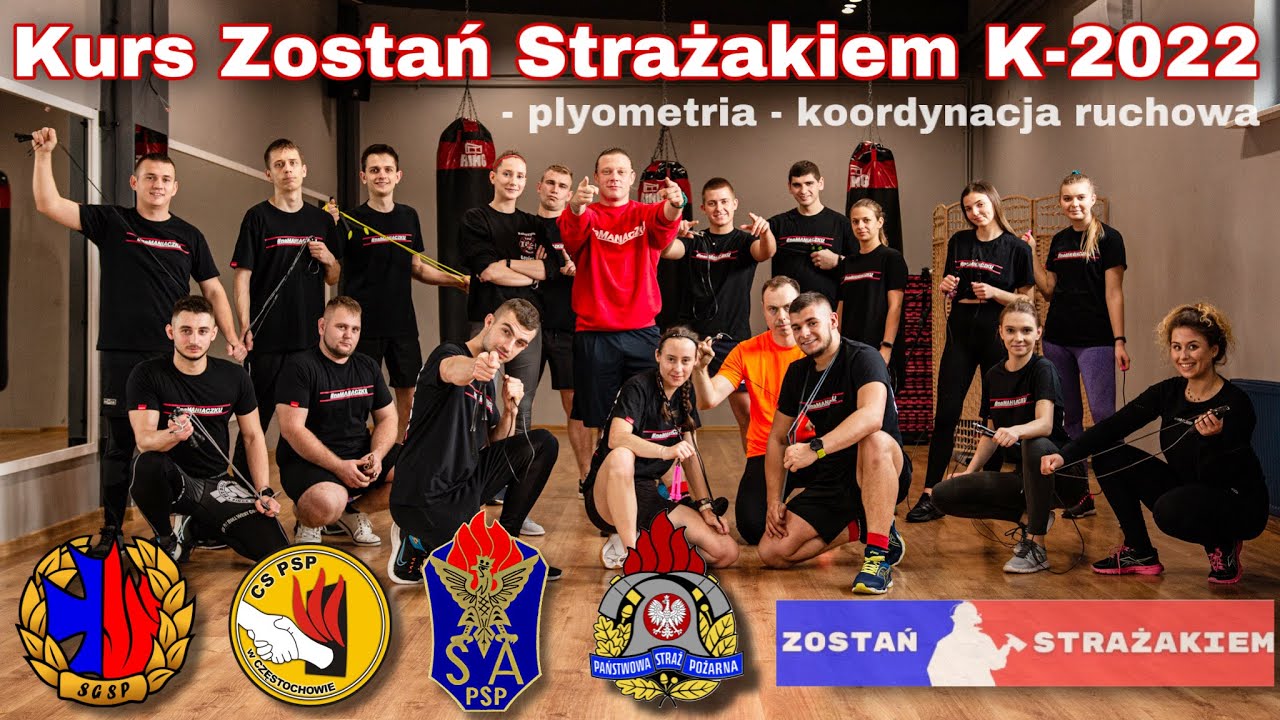 Nab&oacute;r do PSP - Kurs Zostań Strażakiem - cz.2  (beep test, podciąganie, bieg po kopercie)