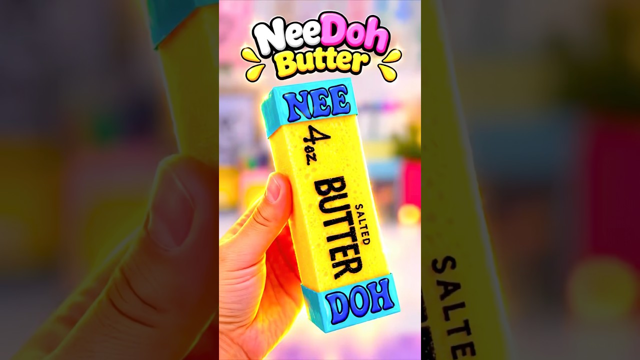 DIY NeeDoh Butter Squishy #trending #art #shorts #craft #diy #squishy