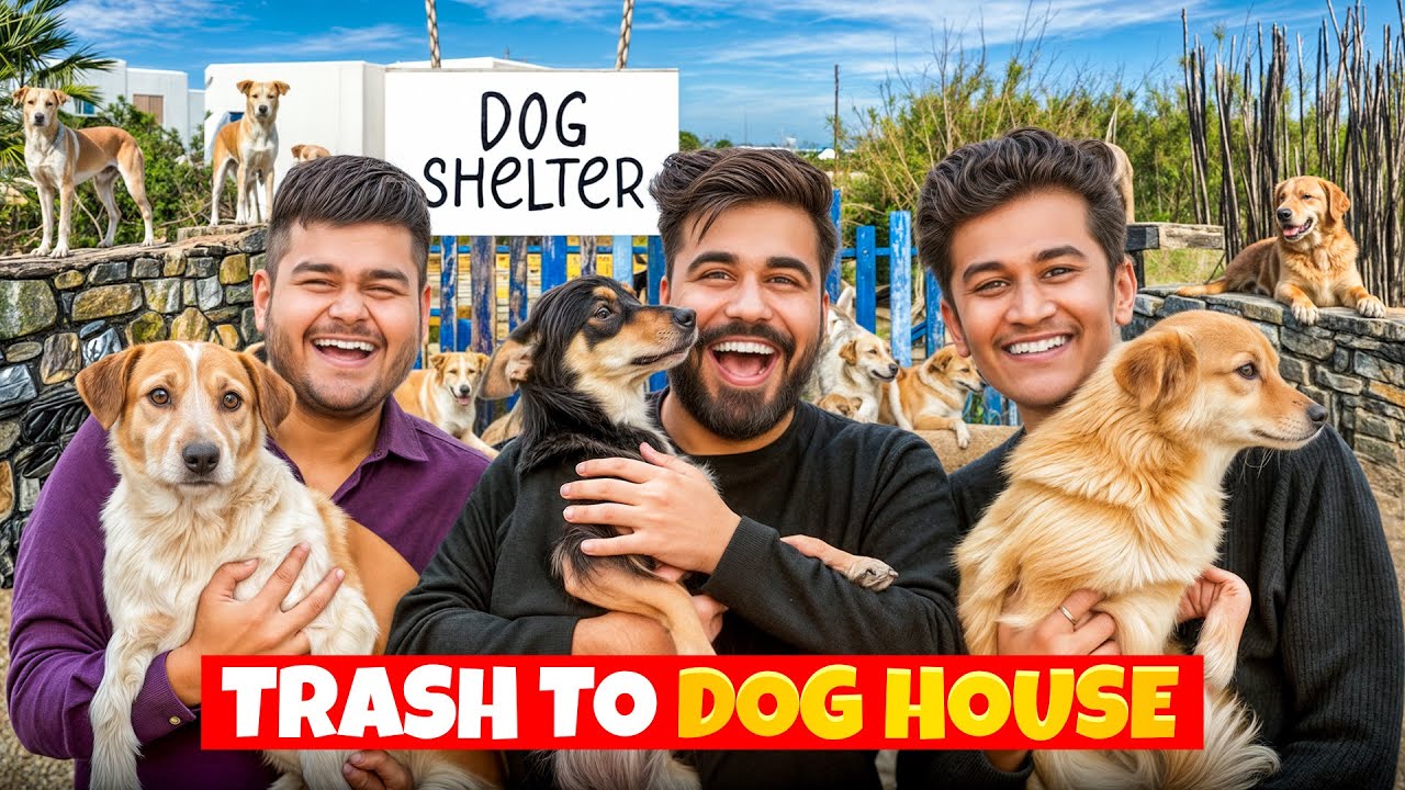 We Built a LUXURY Dog House from Trash