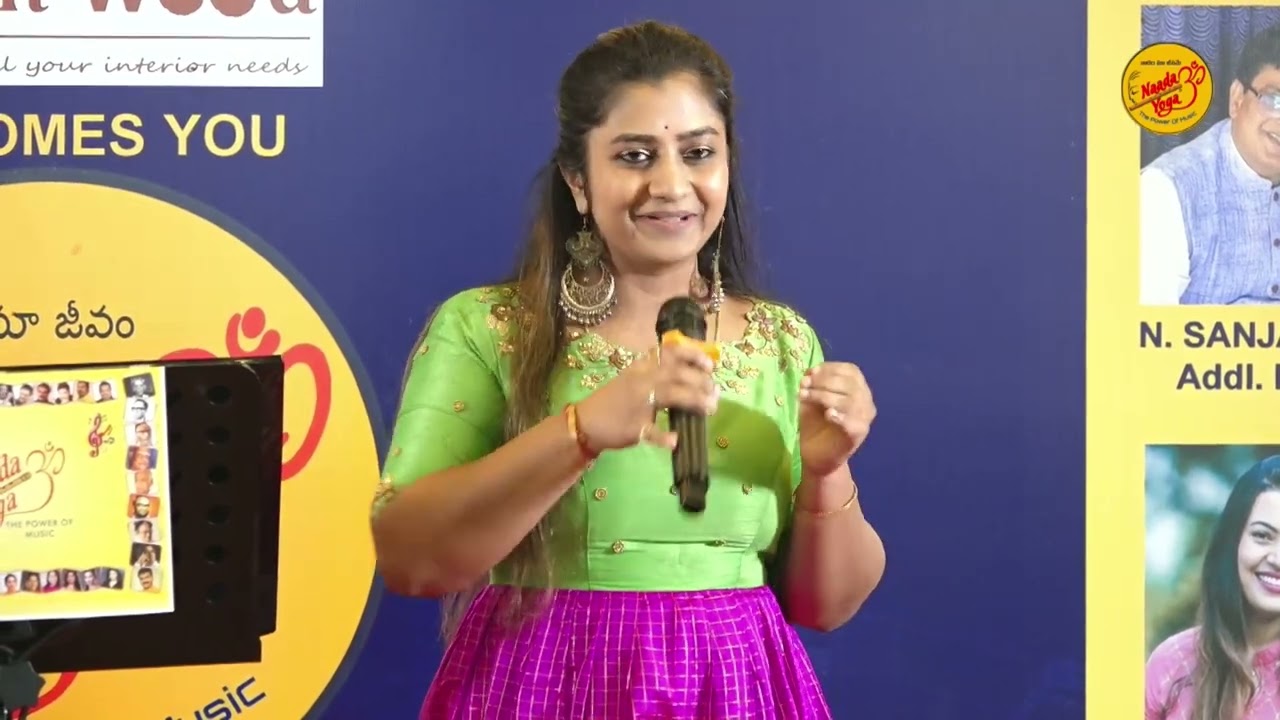 Parnika Manya Tollywood singer  sings  Naada Yoga Presentation
