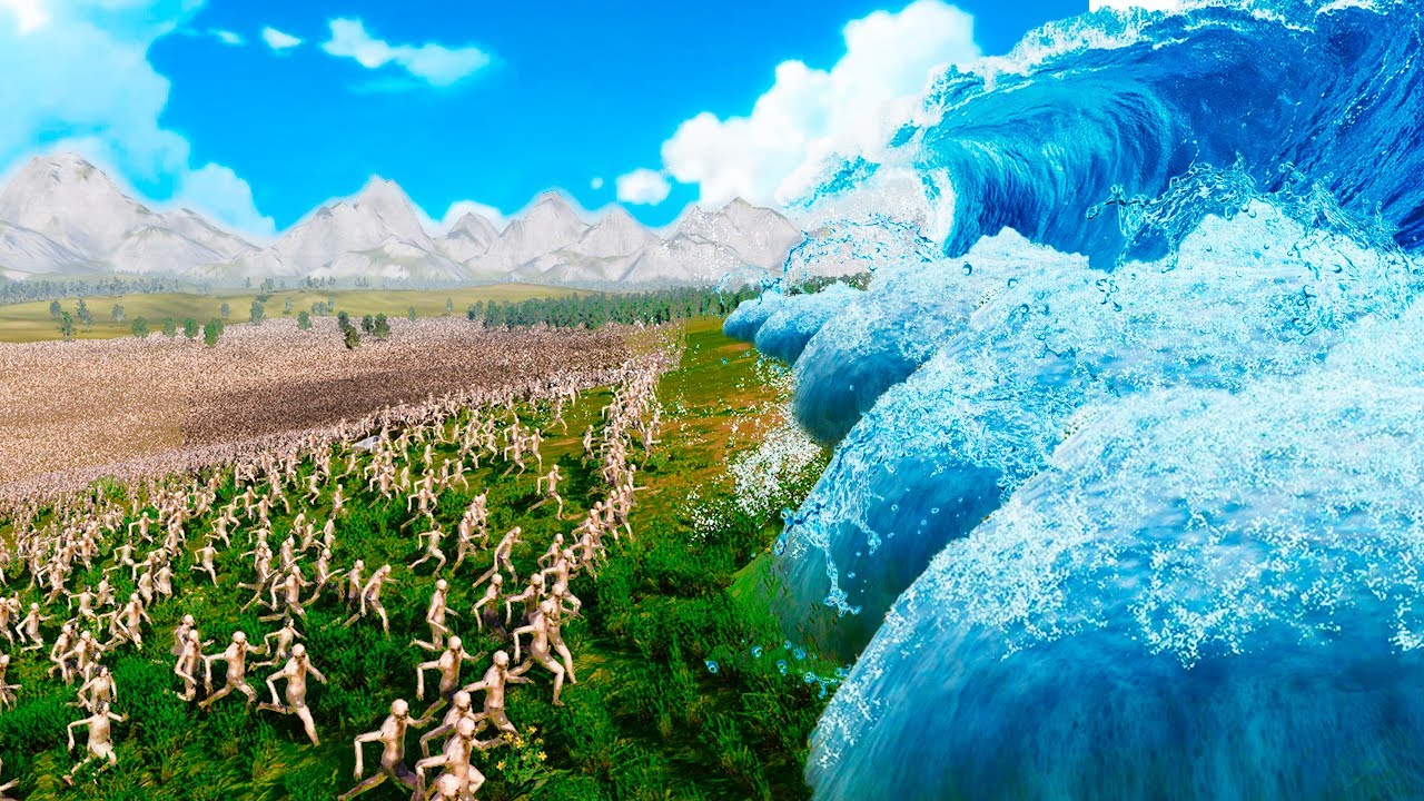 TSUNAMI VS 1.000.000 DE ZOMBIES | ULTIMATE EPIC BATTLE SIMULATOR 2
