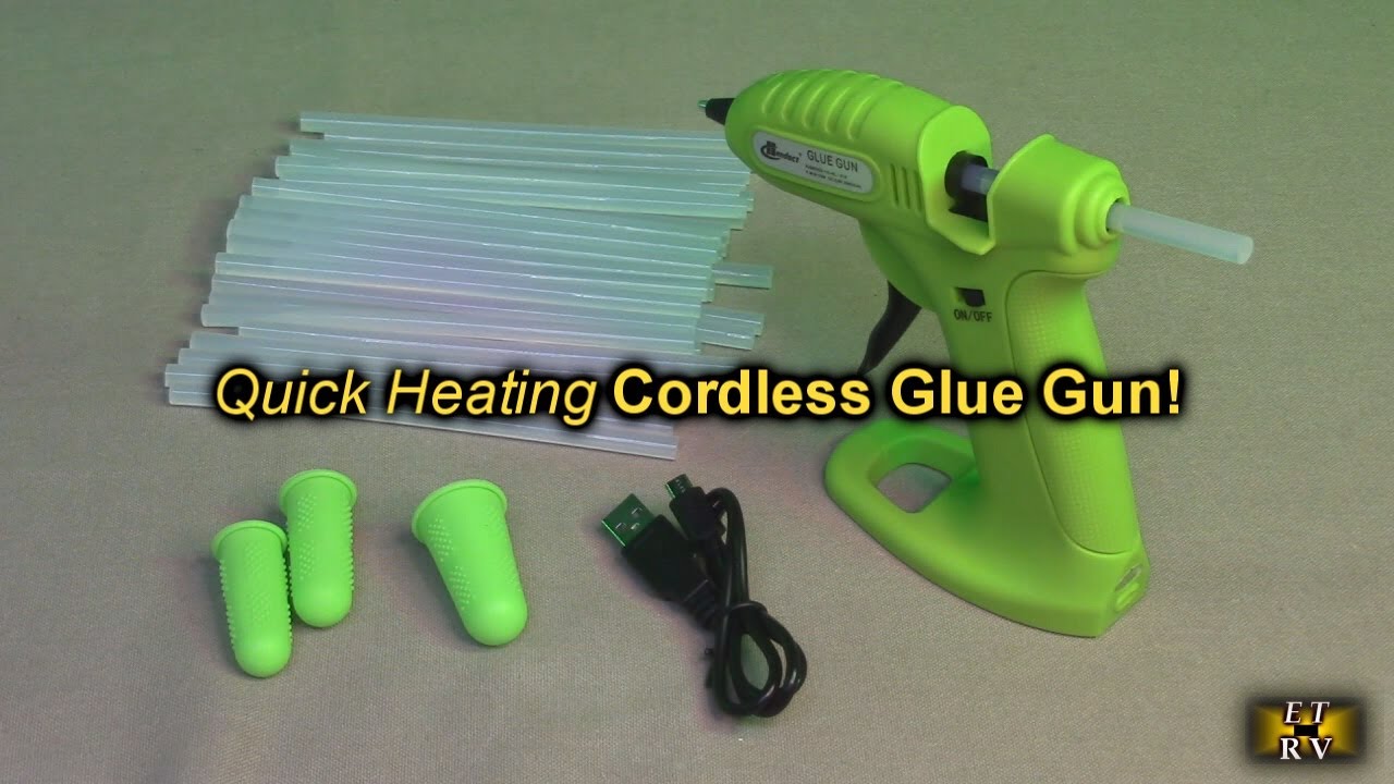 Cordless Hot Glue Gun, USB Rechargeable with 30pcs Glue Sticks & 3 Finger Protectors REVIEW