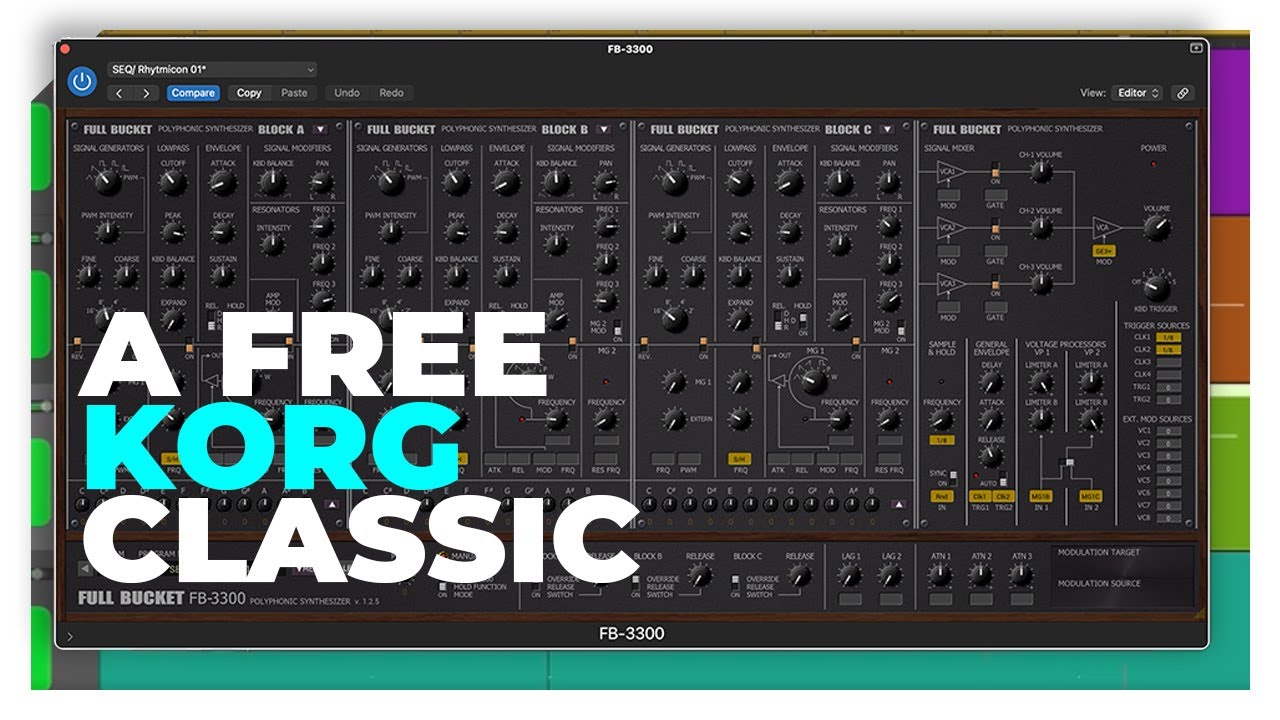 Why the Full Bucket FB-3300 is a fantastic free synth – and how to use it