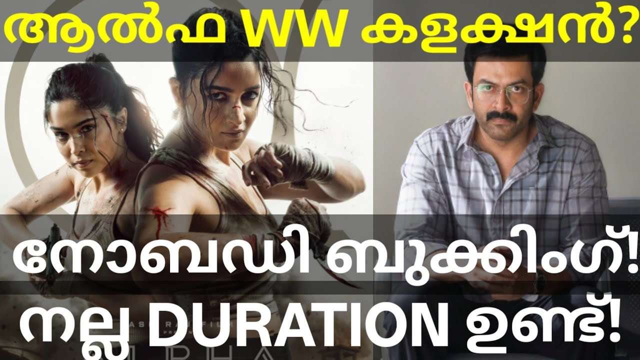 INobody Movie Booking and Duration |Alpha Official Boxoffice Collection #Alpha #Prithviraj #INobody 
