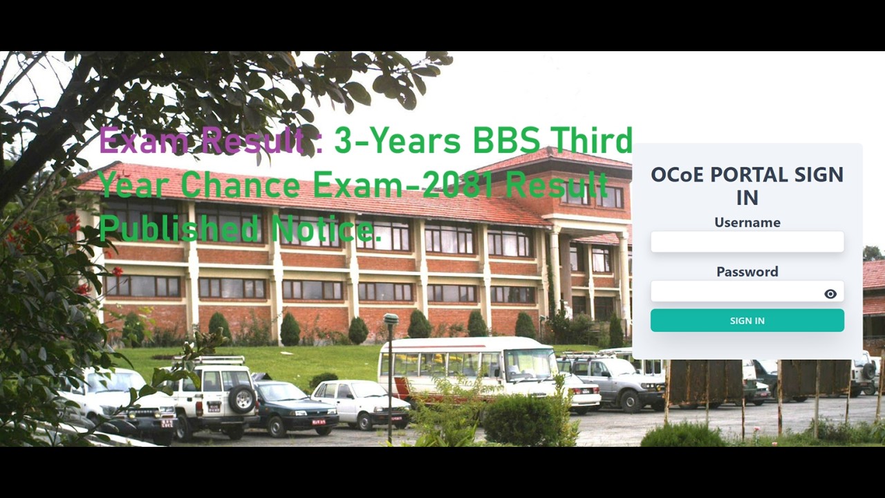 Chance Exam Result : 3-Years BBS Third Year Chance Exam-2081 Result Published Notice.