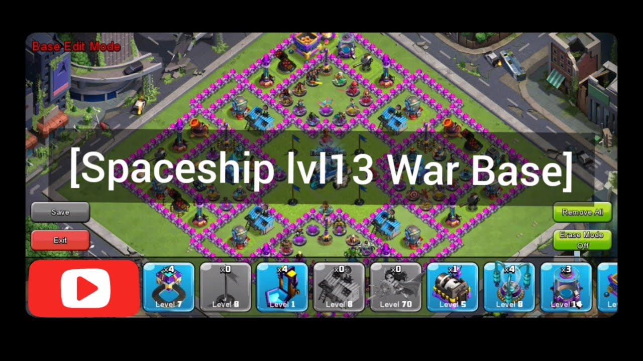 CLASH OF ZOMBIE - (Spaceship lvl13 War base)