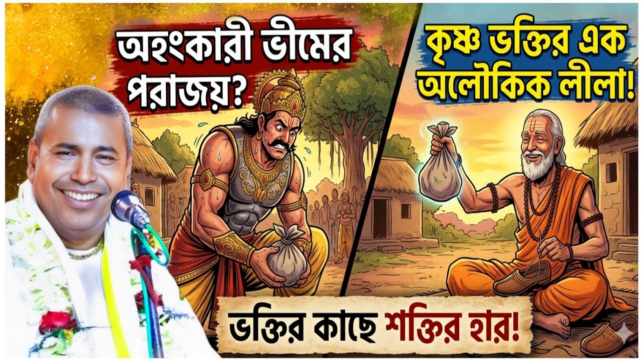 এক জুতো সেলাই করা কৃষ্ণ ভক্তের কাছে হার মানলেন অহংকারী ভিম _ Shamsundar Das New Kirtan 2026 