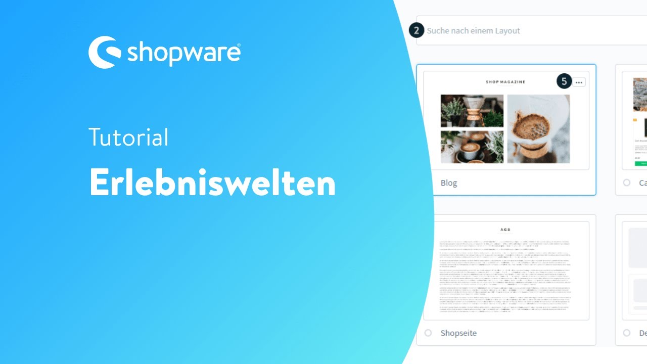 Die Erlebniswelten (Shopware 6 Tutorial)