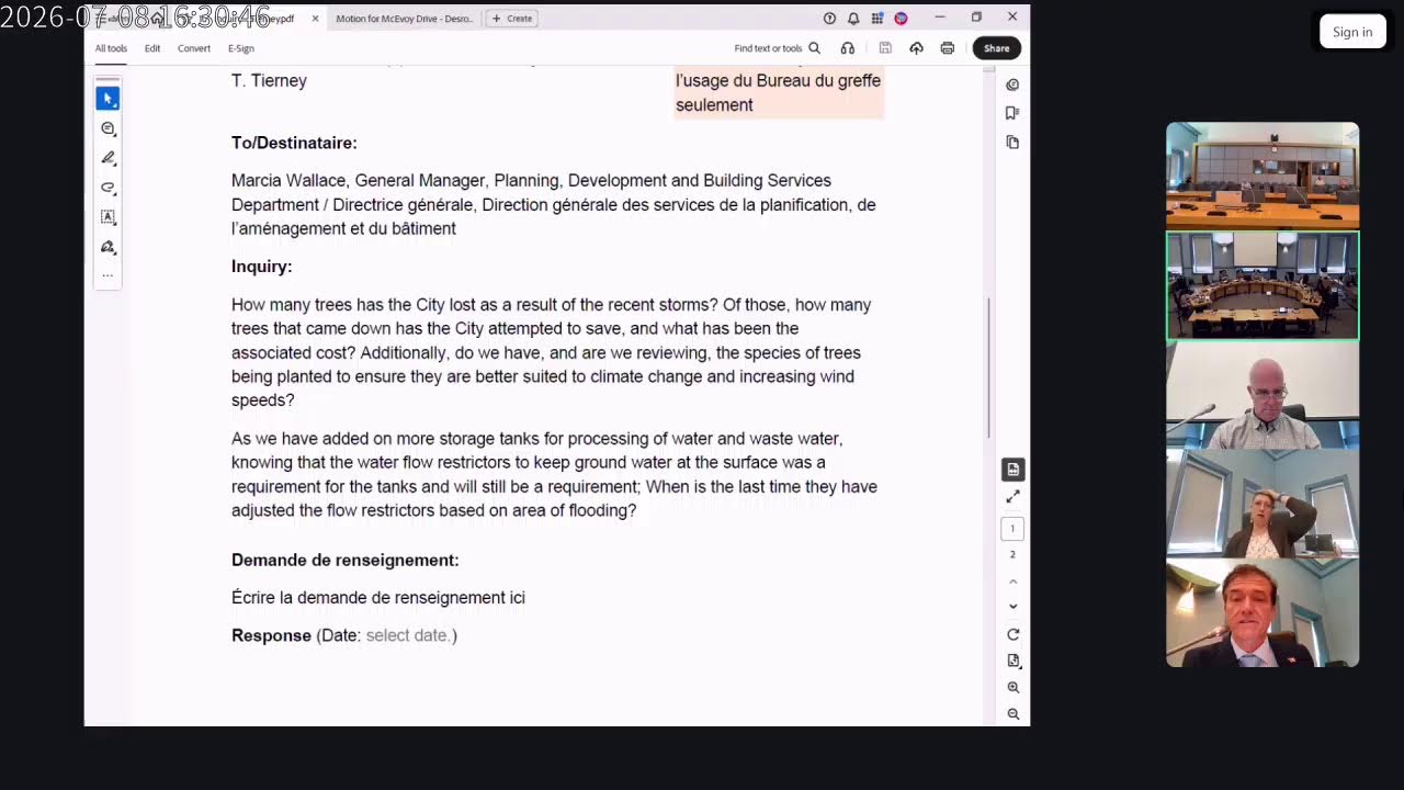Planning and Housing Committee &ndash; July 8, 2026