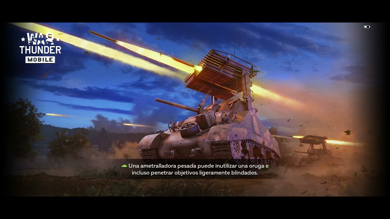 Jugando war thunder Mobile 
