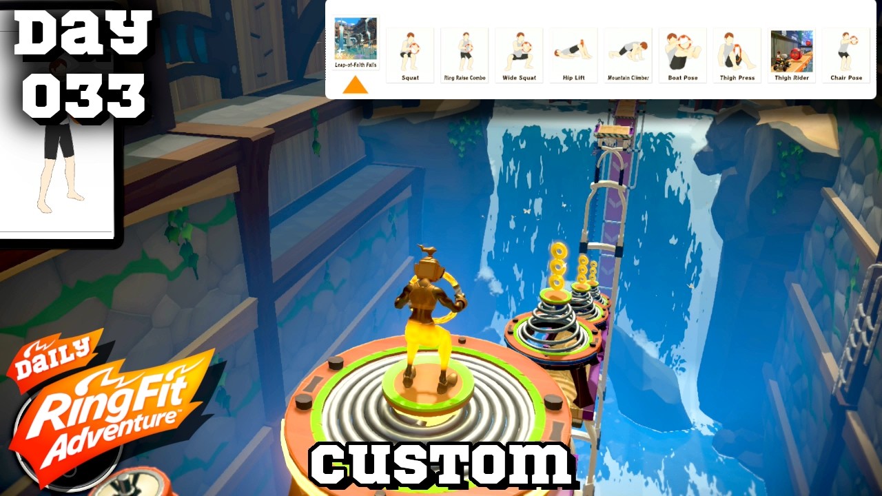 【CUSTOM: Day 33】LEGS  | DAILY Ring Fit Adventure - No Commentary