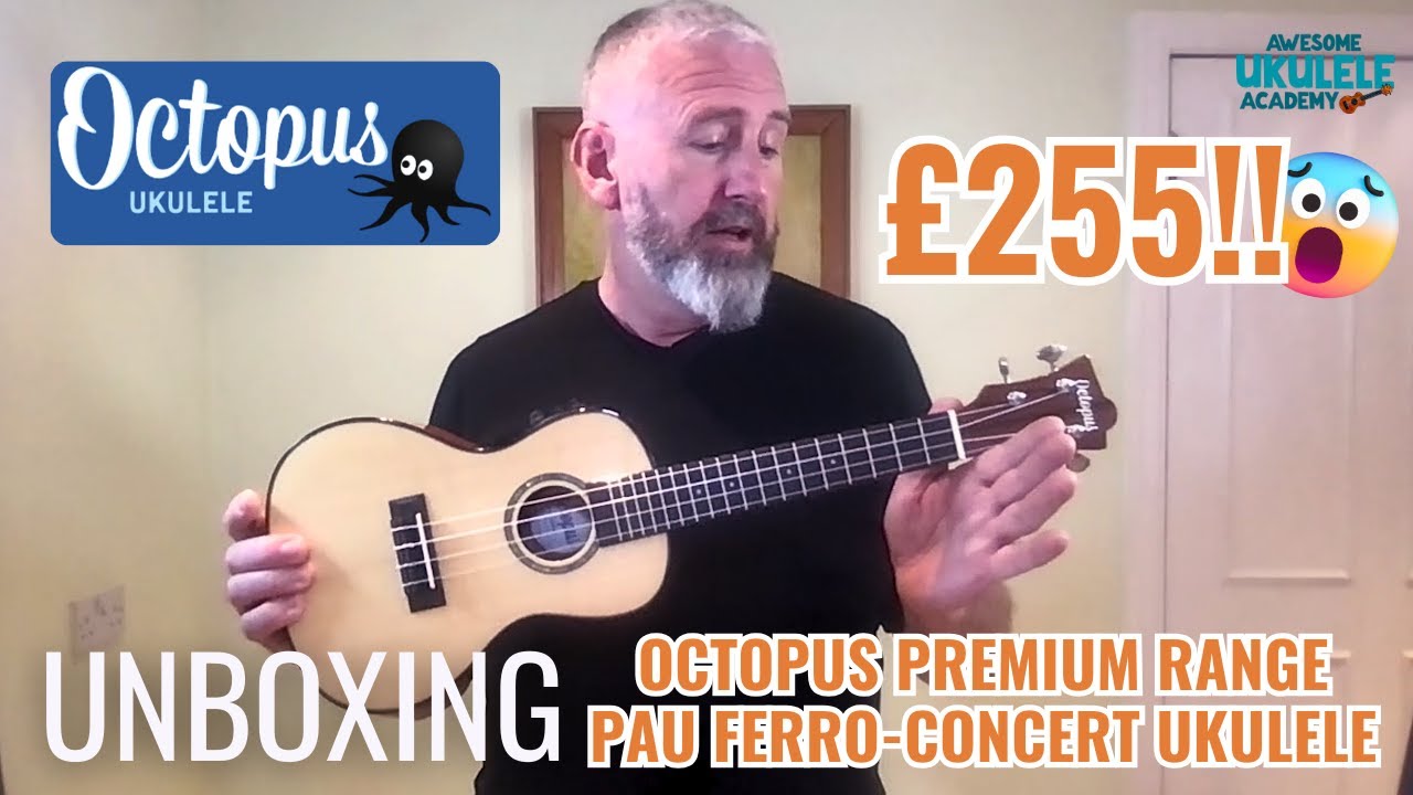 Unboxing Octopus Pau Ferro Concert Ukulele!