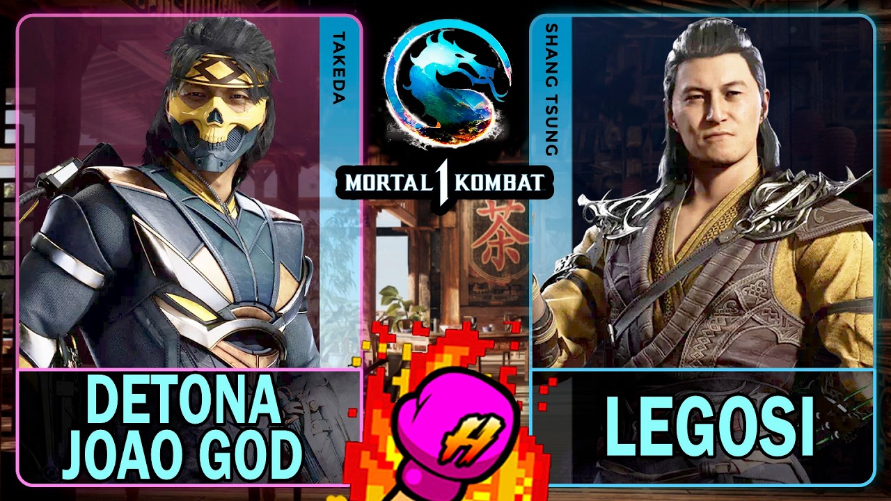MK1 Detona Joao God (TAKEDA) VS Legosi (SHANG TSUNG)🥊Mortal Kombat 1🥊4K 60ᶠᵖˢ