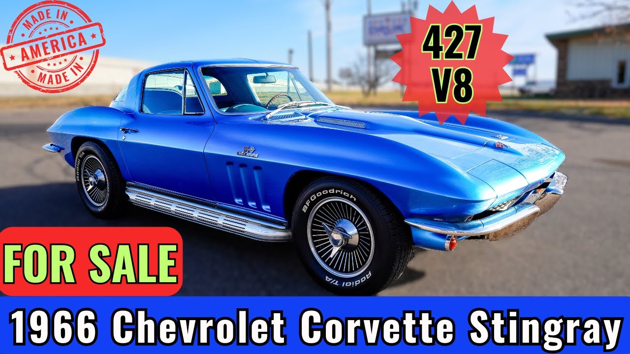 1966 Chevrolet Corvette Stingray * 427 V8 * FOR SALE * $134,980  * #usa #corvette #classiccars