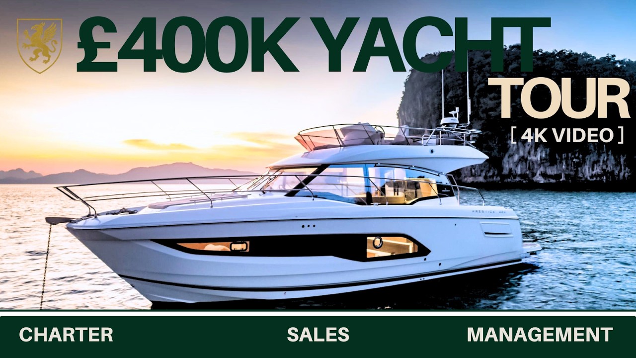 Prestige 420 Flybridge Yacht Tour | Inside One of the Best 42ft Motor Yachts
