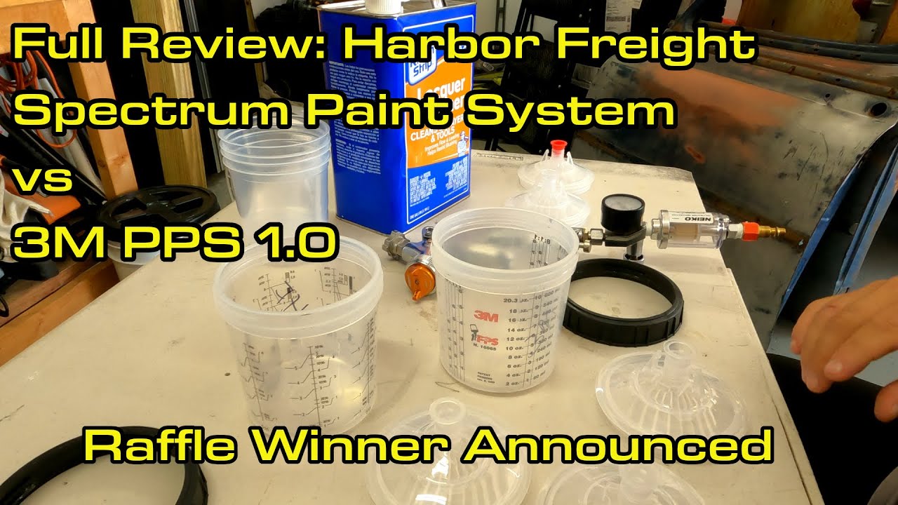 Полный обзор: универсальная система окраски Harbor Freight Spectrum против 3M PPS 1.0