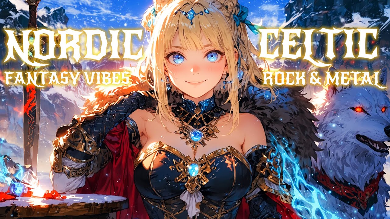 Frostveil Saga ❄️2 Hours Nordic Celtic Rock Winter Adventure Fantasy Music for Work, Games & Study⚔️
