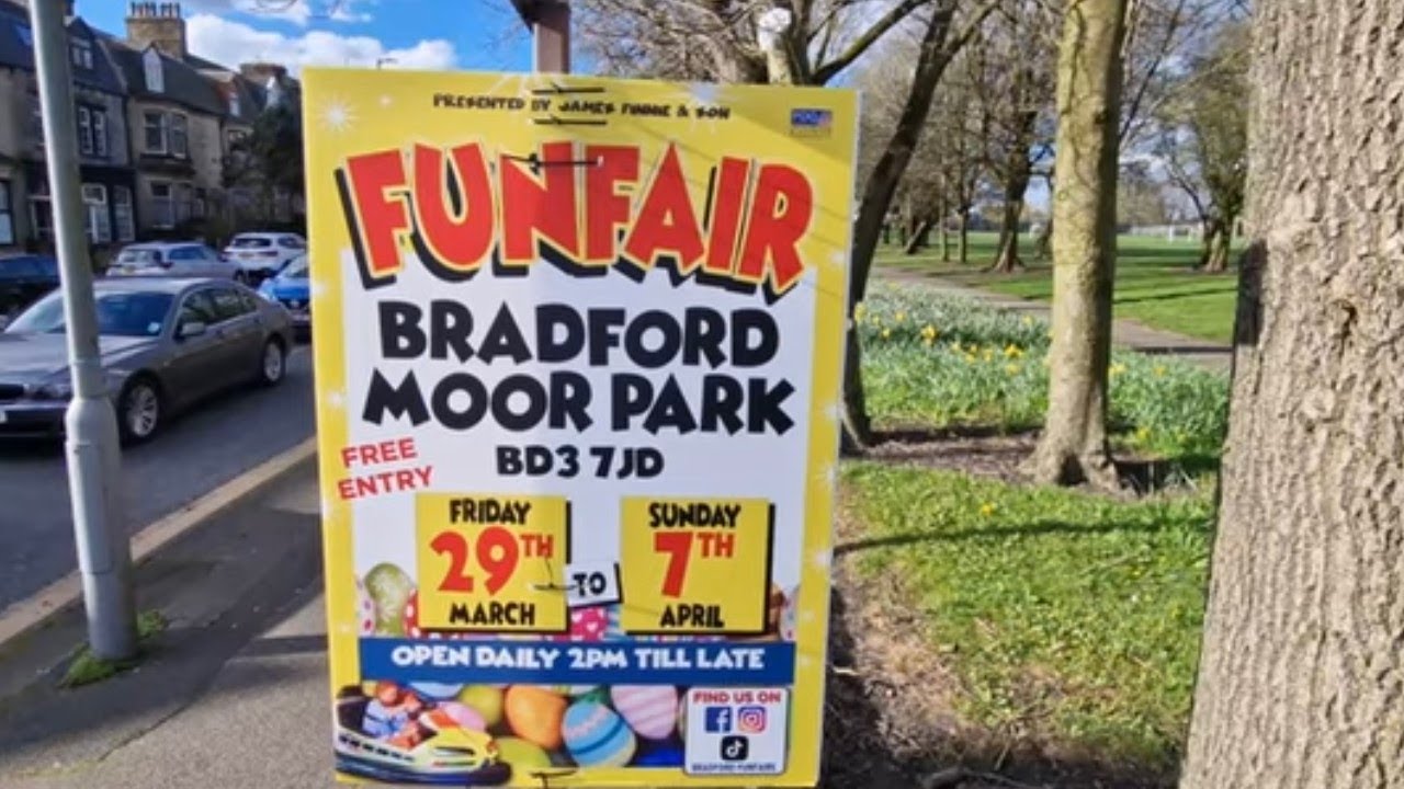 DAYTIME Bradford Moor Park Easter Fun Fair - March 2024