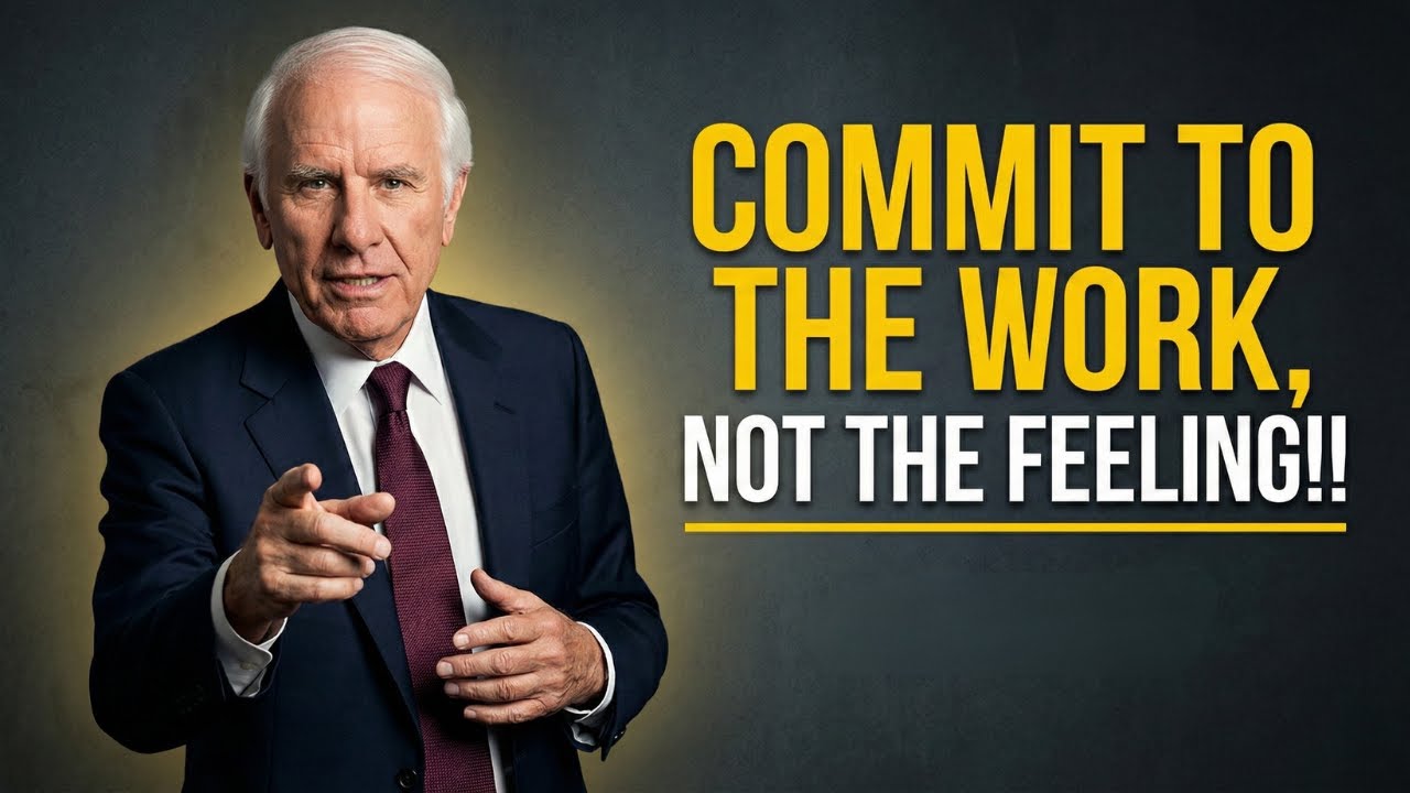 COMMIT TO THE WORK, NOT THE FEELINGS - Jim Rohn Moitvation