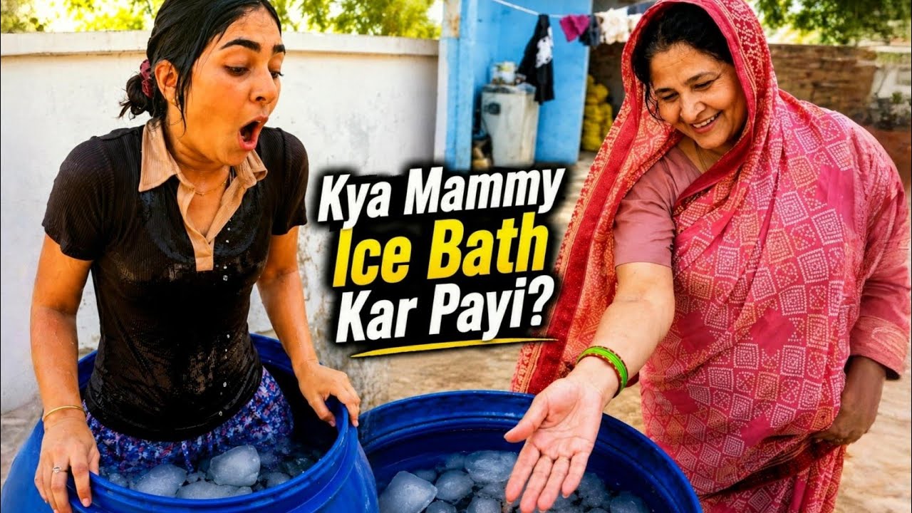 Kya Mammy Ice Bath Kar Payi? 😱