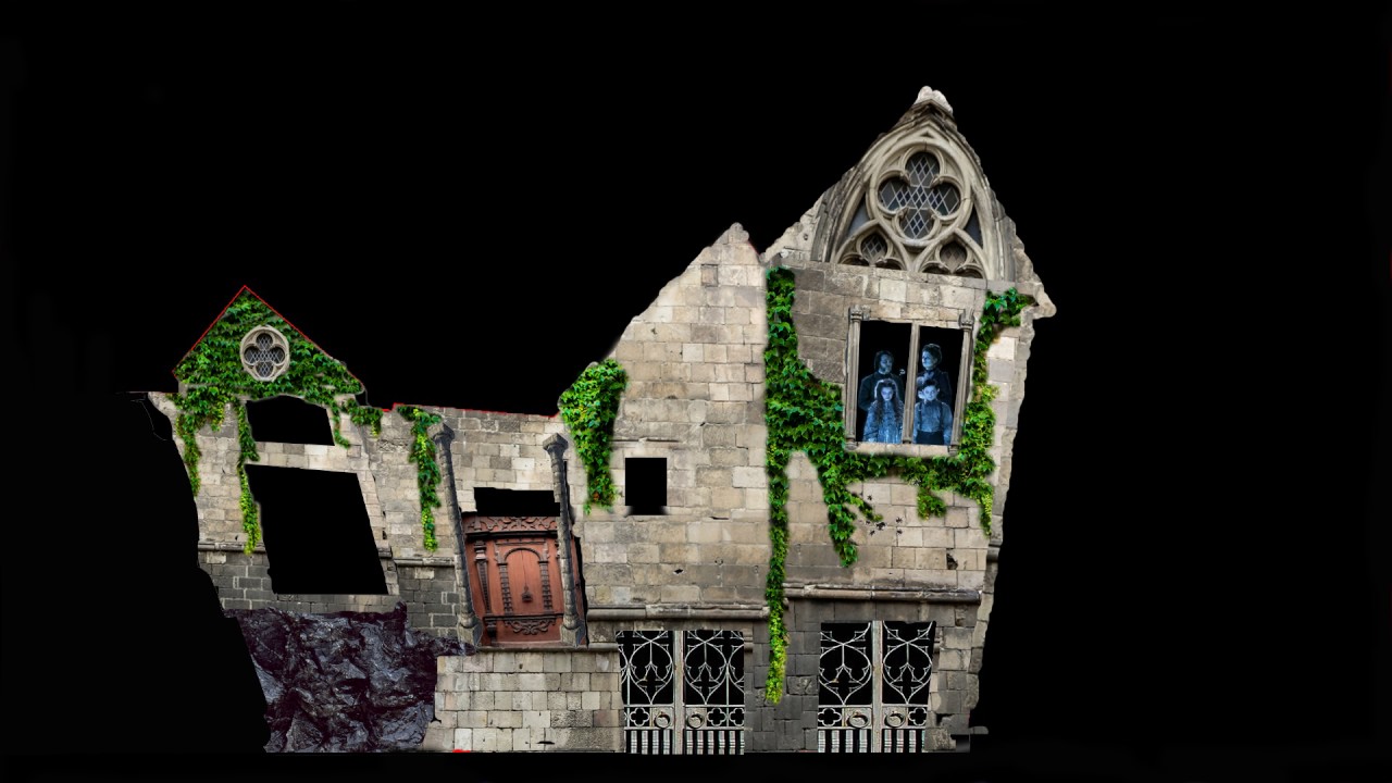 Halloween House Projection Mapping template for projector 2016 AtmosFearFX