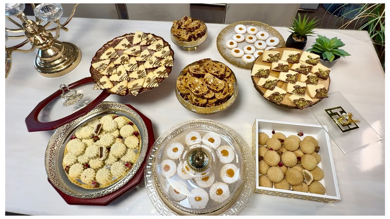 Gâteau  l’Aid/ 3 modèles de sablés avec la même pâte Maamoul aux dattes et aux amendes et fakass