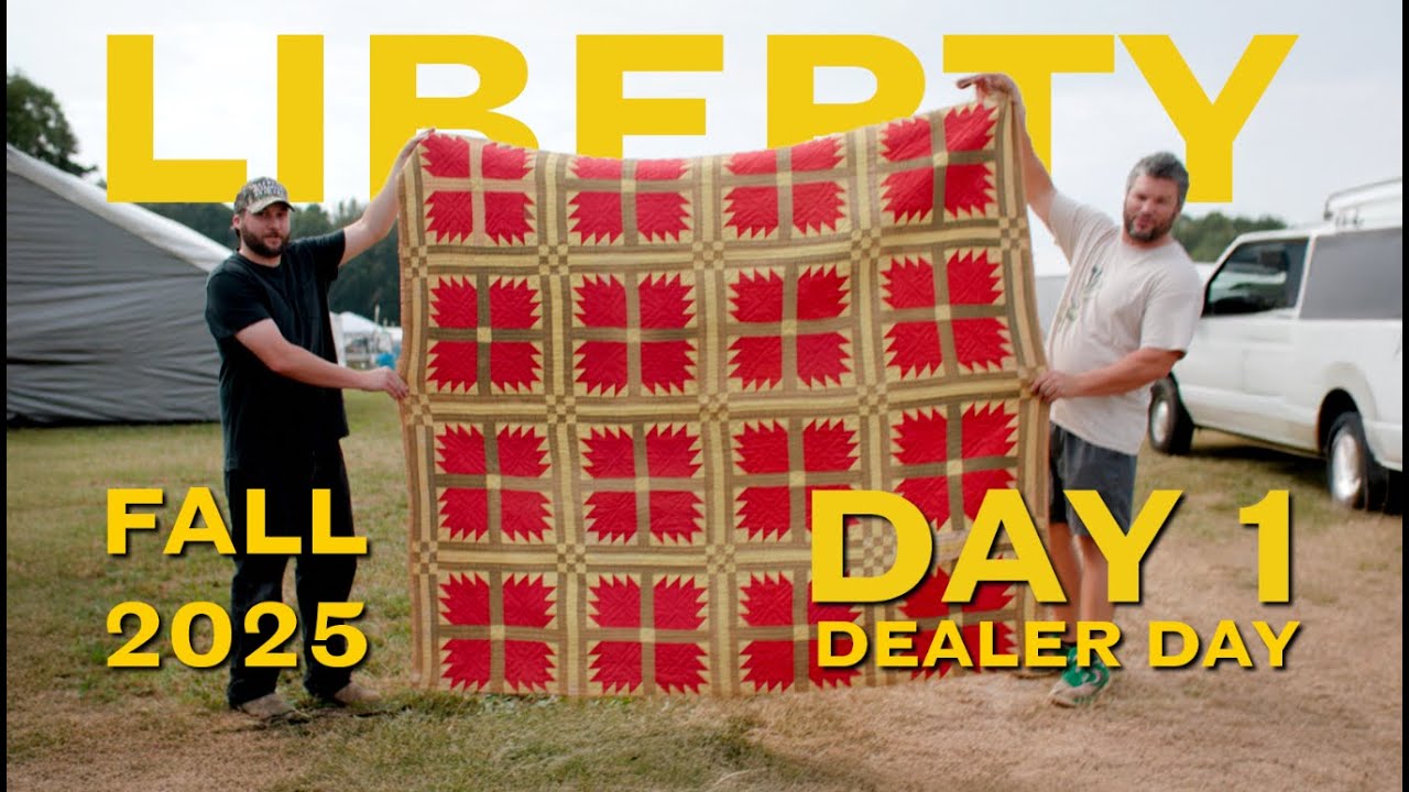 Day 1 at Liberty Antique Festival | Quilts, Baskets, and a Ghost Table
