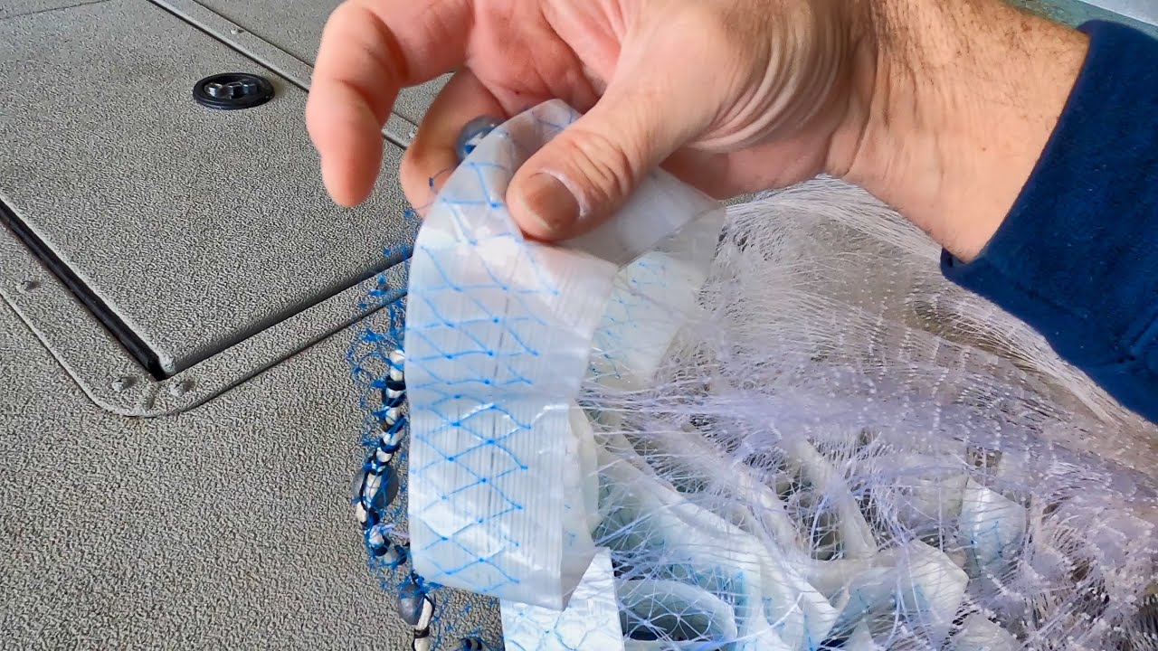 Catching Shad In Deep Water - Taped Cast Net