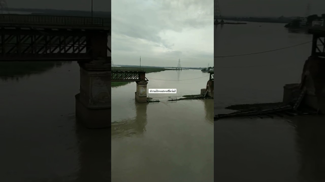 Collapsed Bridge on  Ganga River