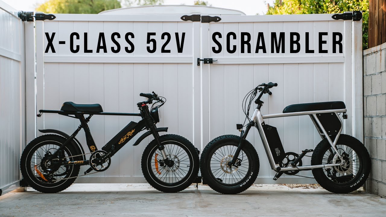 Juiced Scrambler VS Ariel Rider X-Class 52V // Scrambler and Cafe Racer Overview
