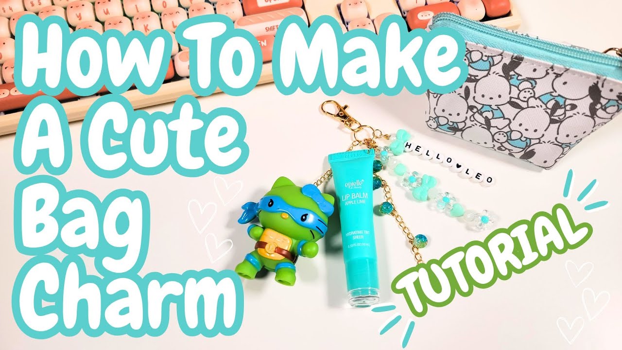 DIY Hello Kitty Chapstick Keychain That You NEED To Make NOW! 👜✨ | Custom Bag Charm