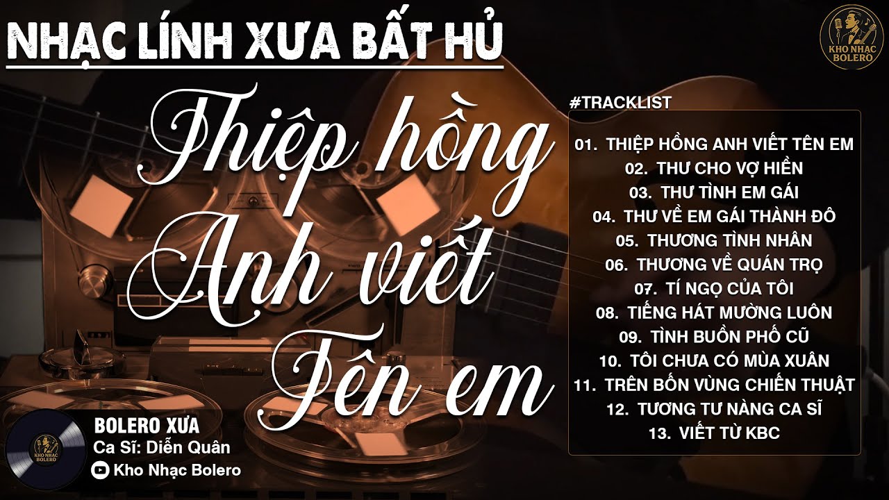 THIỆP HỒNG ANH VIẾT TÊN EM ➤ LK Nhạc Vàng Hải Ngoại Xưa HAY NHẤT  - Nhạc Xưa DIỄN QUÂN Cực Êm Tai