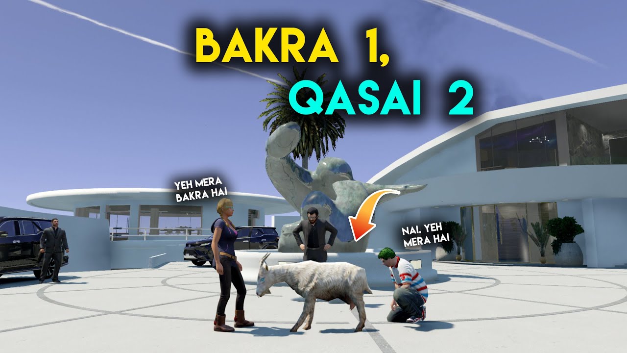 GTA 5 MANDI - BAKRA AIK, QASAI DO - JIMMY TRACEY CLASH ON BAKRA - [EP 25] Rich Life Series S02