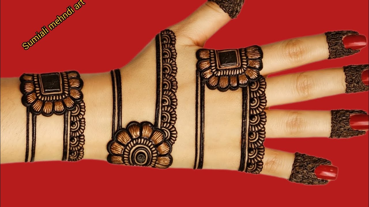 Simple  Stylish Flower mehndi design|Easy Back Hand mehndi design|mehndi ka design|bestmehendi cone
