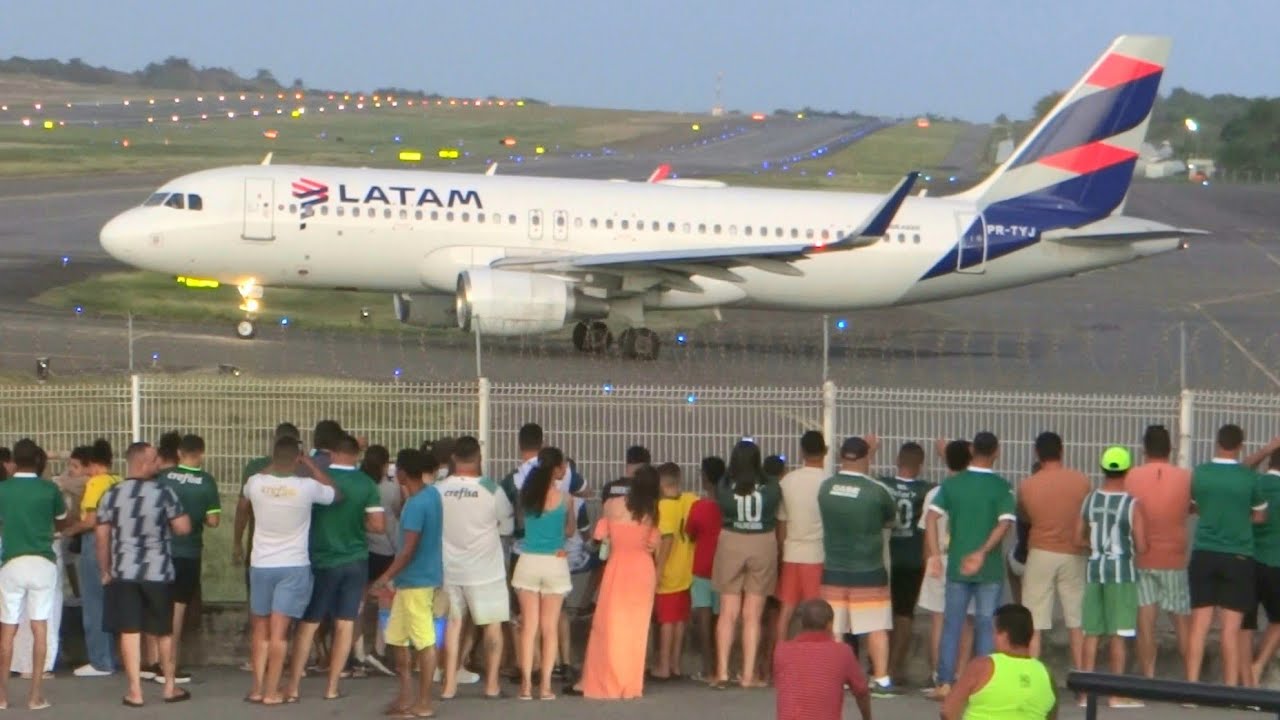 Uma Multidão foi ao Aeroporto de Salvador - Pousos e Decolagens incríveis ✔