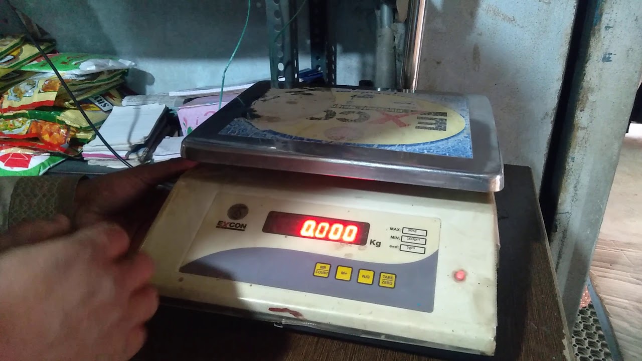 Excon weight machine calibration