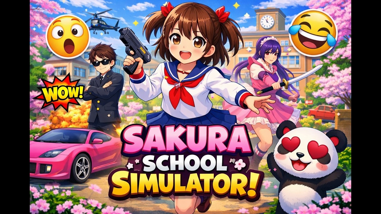 Sakura School Simulator Funny Moments 😂 | Kids Gameplay
