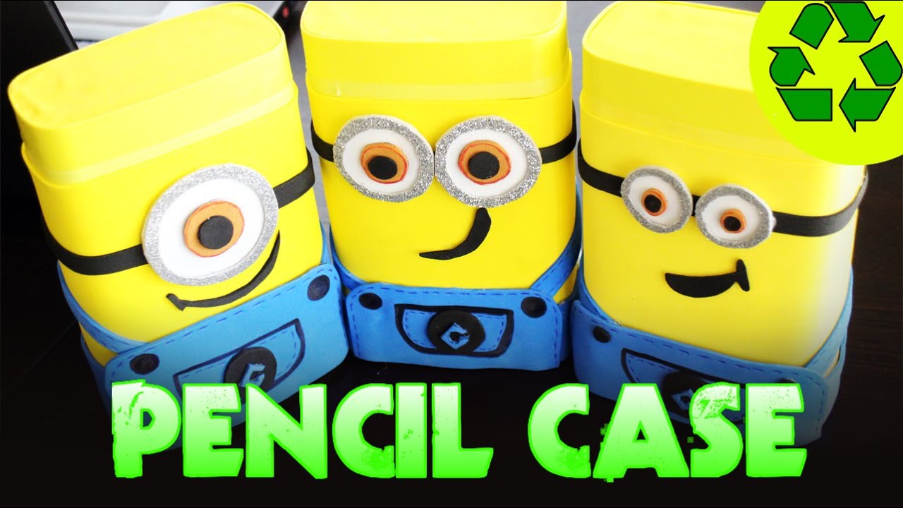 🎒🏫 Back to School Crafts:  Minions Pencil Case - simplekidscrafts