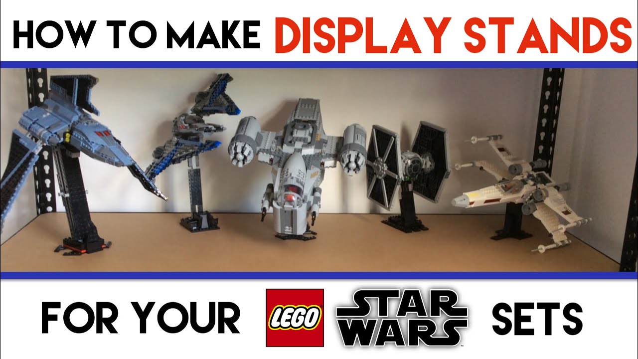 How to build Display Stands for your LEGO Star Wars Sets - 3 TUTORIALS!