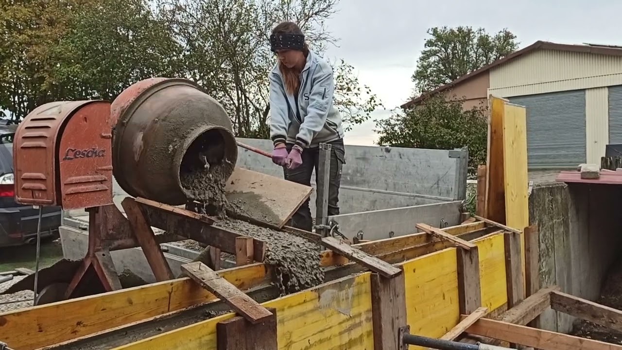 Mauer betonieren