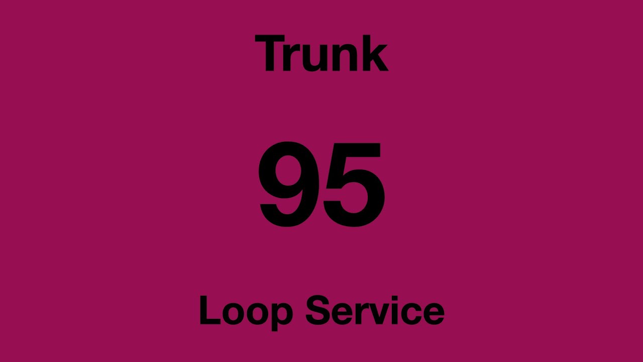 [SBS Transit] Trunk Bus Service 95 Hyperlapse