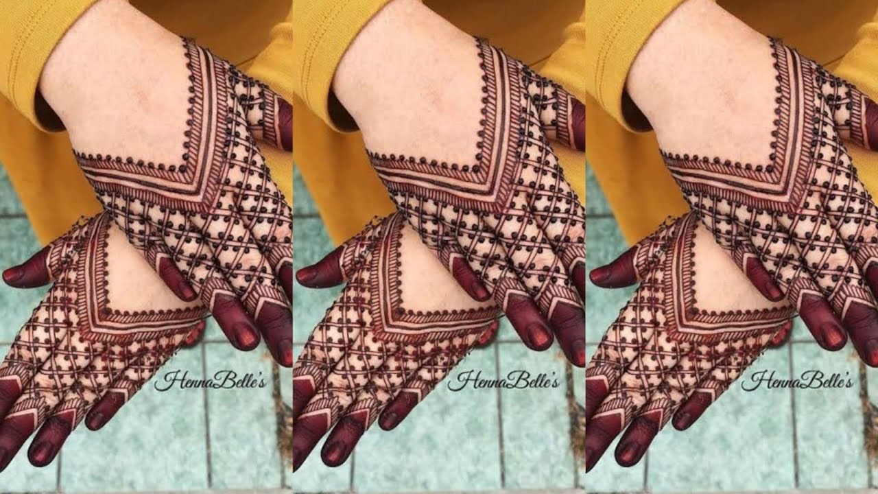 New back hand mehndi design simple mehndi design trending mehndi design @heenabyshana 