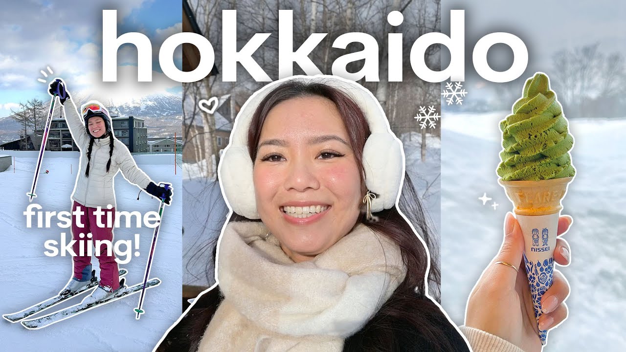 NISEKO VLOG (Hokkaido, Japan) 🇯🇵❄️ first time skiing & seeing snow!