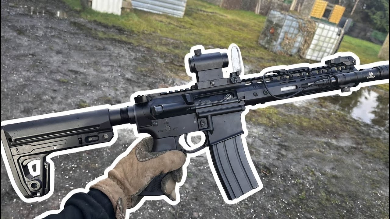 (The Wizards Warzone NI) AEG - GBBR gameplay (EMG Noveske N4)