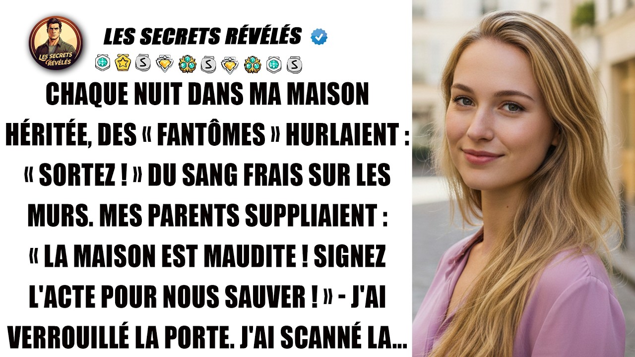 Ma grand-mère hantait mes nuits car je refusais de céder la maison à mes parents. Donc...