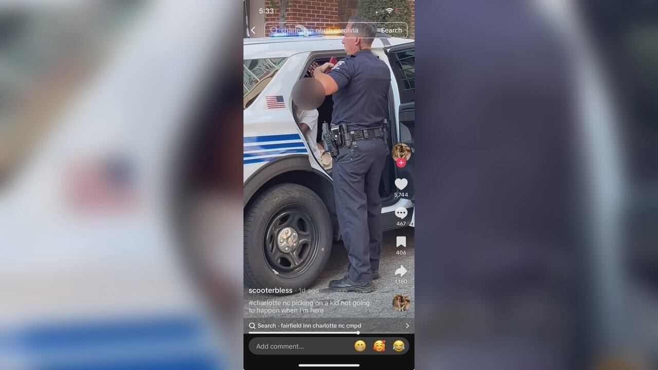 Viral video shows 12-year-old&rsquo;s arrest for &lsquo;recklessly riding bicycle&rsquo; in Charlotte
